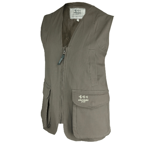 Gilet smanicato canvas e teflon antistrappo idrorepellente abbigliamento caccia M Beige